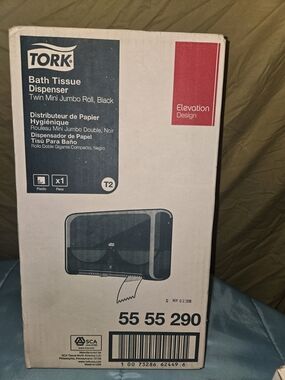 TORK Twin Mini Jumbo Bath Tissue Roll Dispenser T2 jumbo mini bath tissue system
